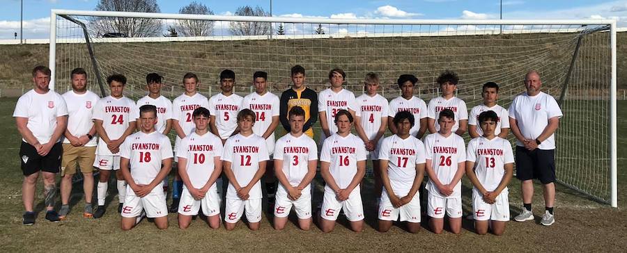 Team photo of Evanston Boys Soccer